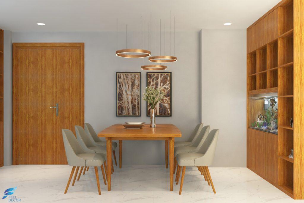 Hình ảnh mẫu thiết kế nội thất căn hộ 133m2 (3 phòng ngủ) chung cư Green Valley