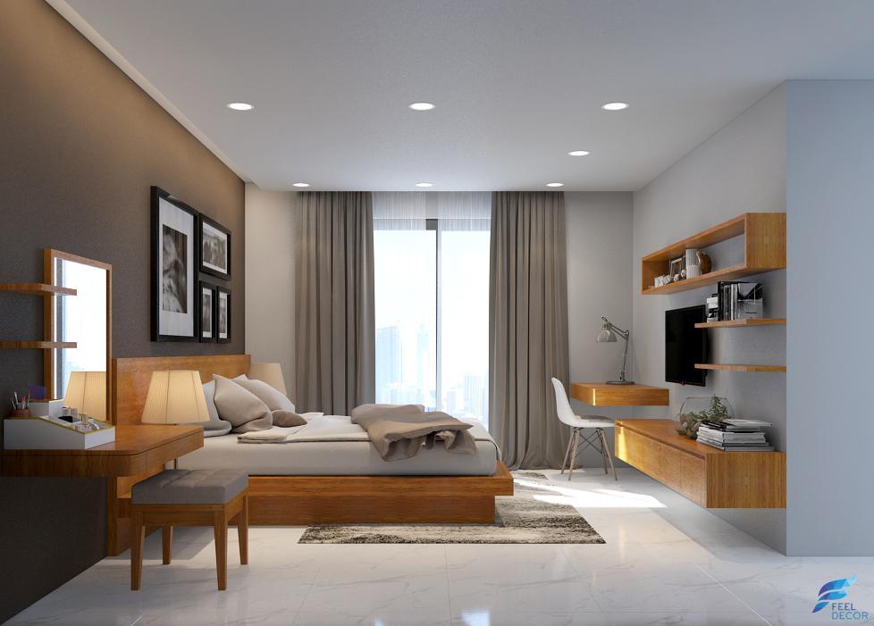 Hình ảnh mẫu thiết kế nội thất căn hộ 133m2 (3 phòng ngủ) chung cư Green Valley