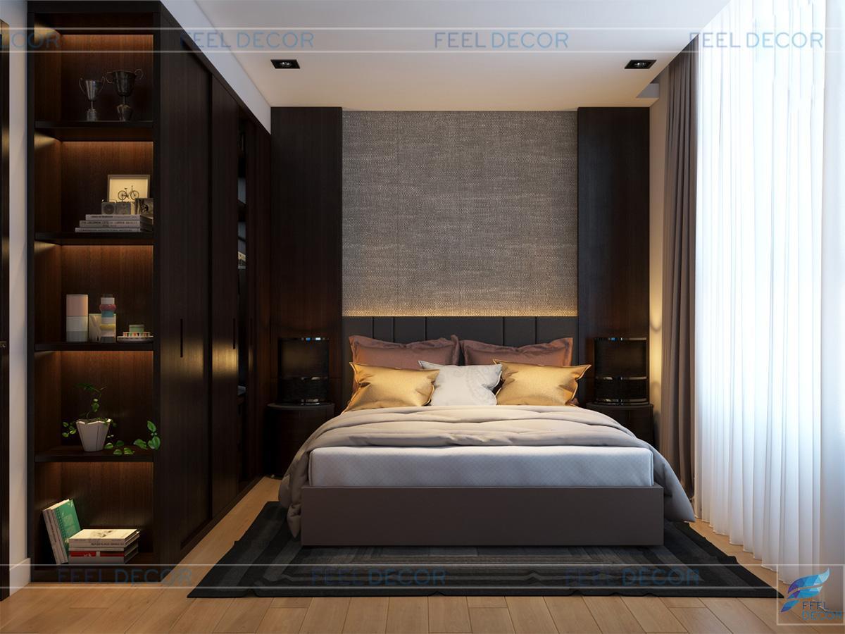 Thiết kế nội thất phòng ngủ cô con gái thứ 2 căn hộ Penthouse chung cư Hoàng Anh Thanh Bình