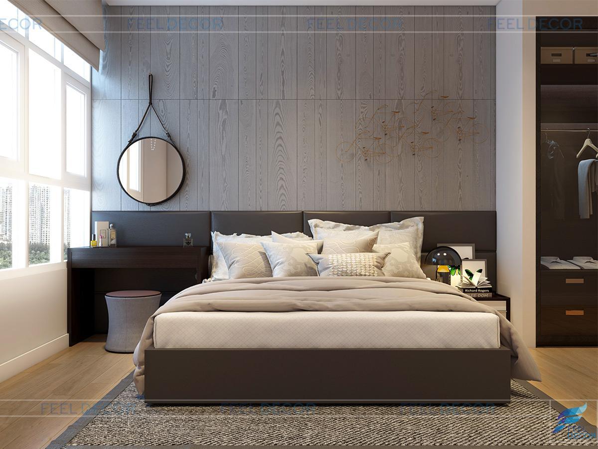 Thiết kế nội thất phòng ngủ cô con gái lớn căn hộ Penthouse chung cư Hoàng Anh Thanh Bình