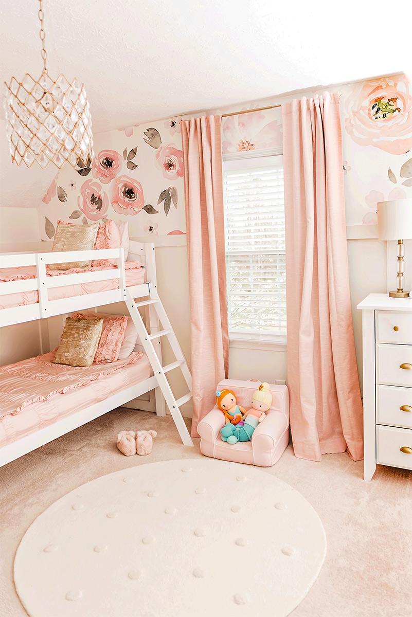 Ý tưởng trang trí nội thất phòng ngủ tuyệt đẹp cho những cô con gái bé bỏng