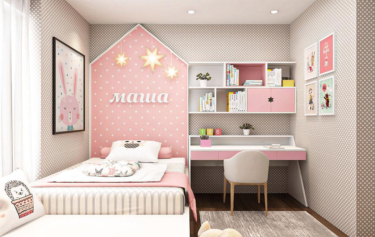 Ý tưởng trang trí nội thất phòng ngủ tuyệt đẹp cho những cô con gái bé bỏng