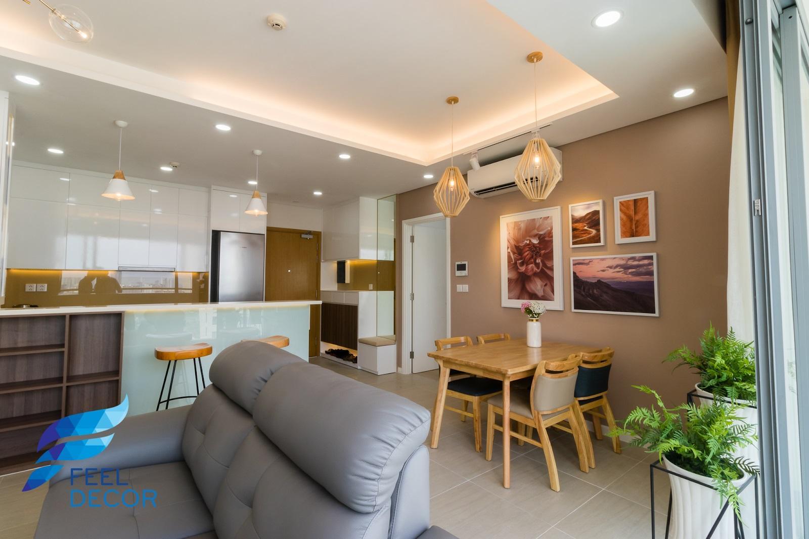 bếp trông sáng