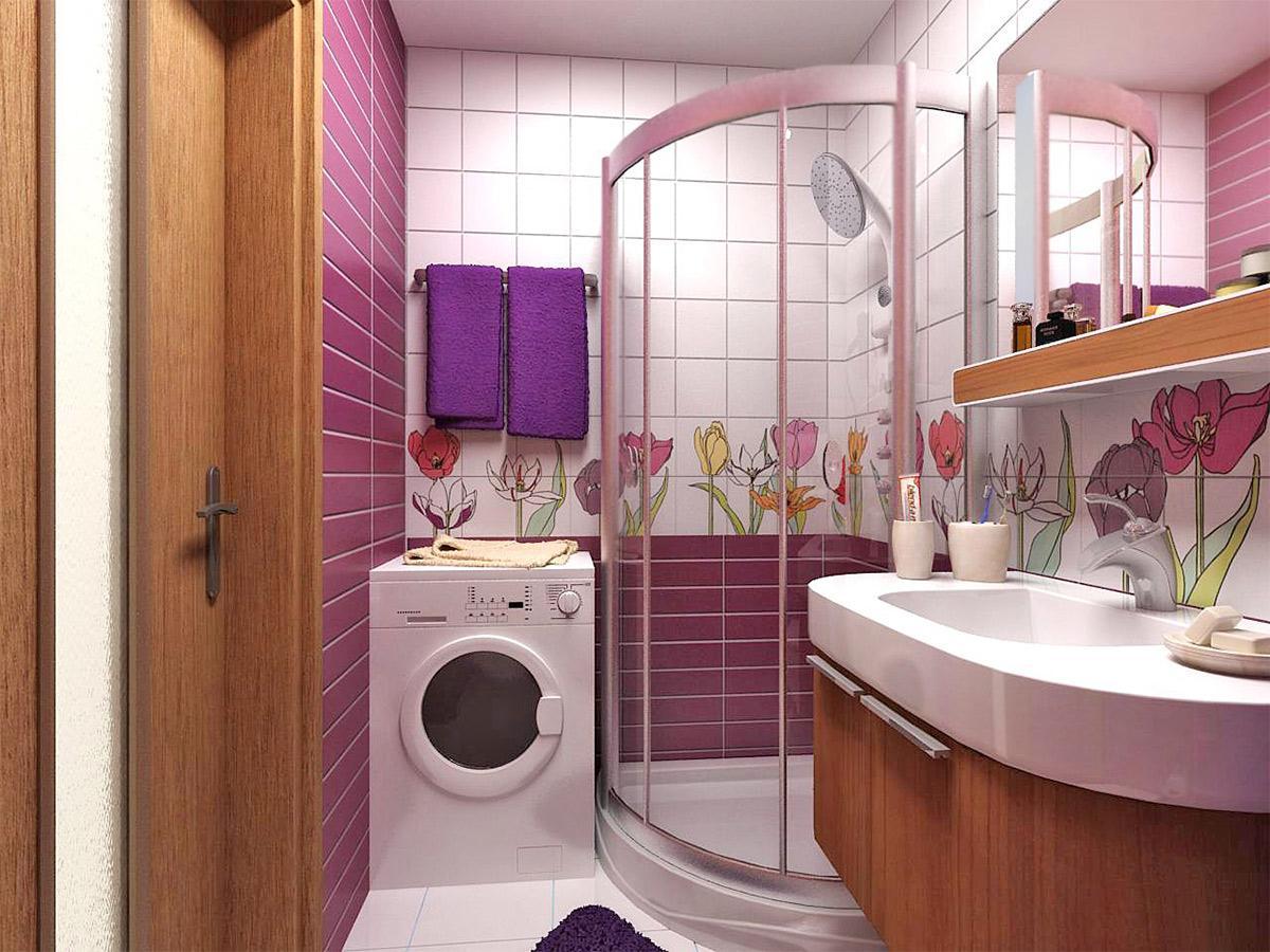 Thiết kế phòng tắm với màu sắc nổi bật