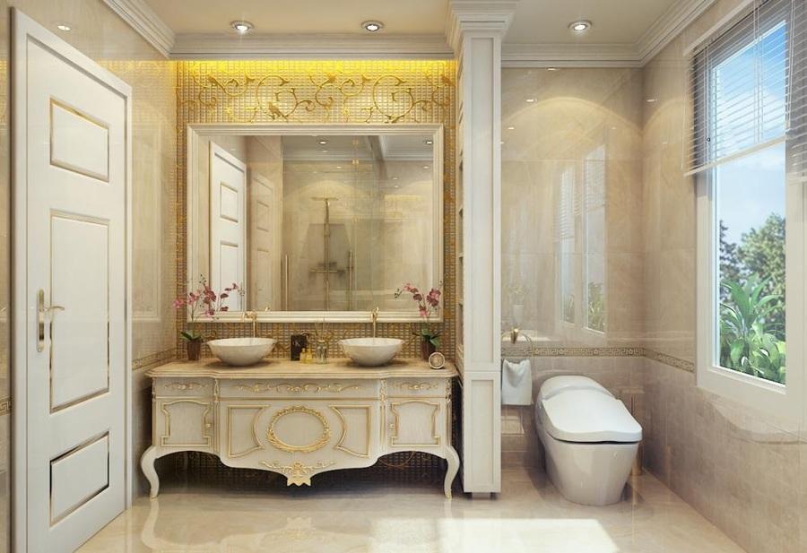 phòng vệ sinh tân cổ điển