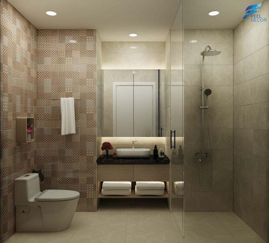 phòng với họa tiết tường