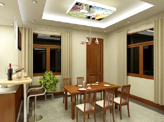 thiết kế trần bếp