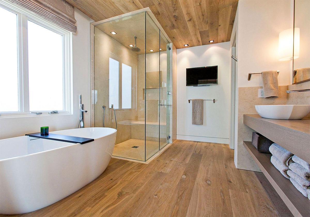 Vẻ mộc mạc của nhà tắm bằng gỗ khiến bạn yêu ngay từ ánh nhìn đầu tiên