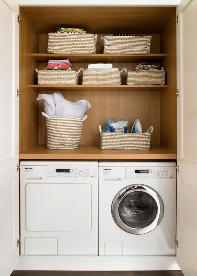 bố trí căn hộ 45m2 máy giặt