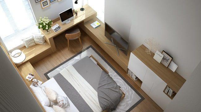 phòng ngủ căn hộ 45m2