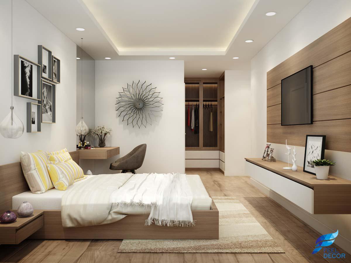 Thiết kế nội thất căn hộ chung cư 2 phòng ngủ tại dự án Hoàng Anh Thanh Bình rộng 70m2