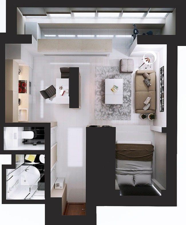 toàn cảnh chung cư 45m2