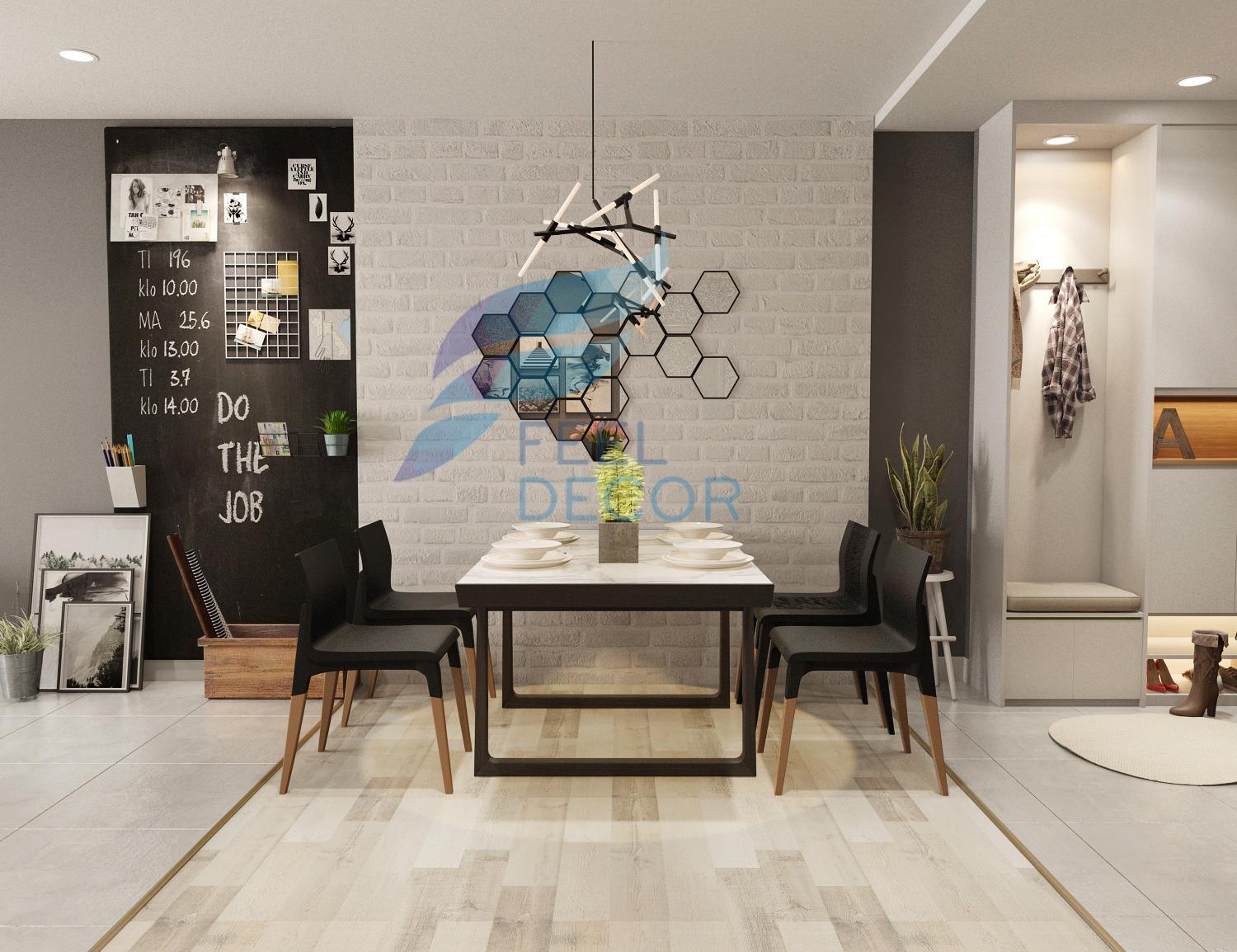 hình ảnh: thiết kế nội thất căn hộ studio 1 phòng ngủ 73m2 tại chung cư The Everrich Infinity