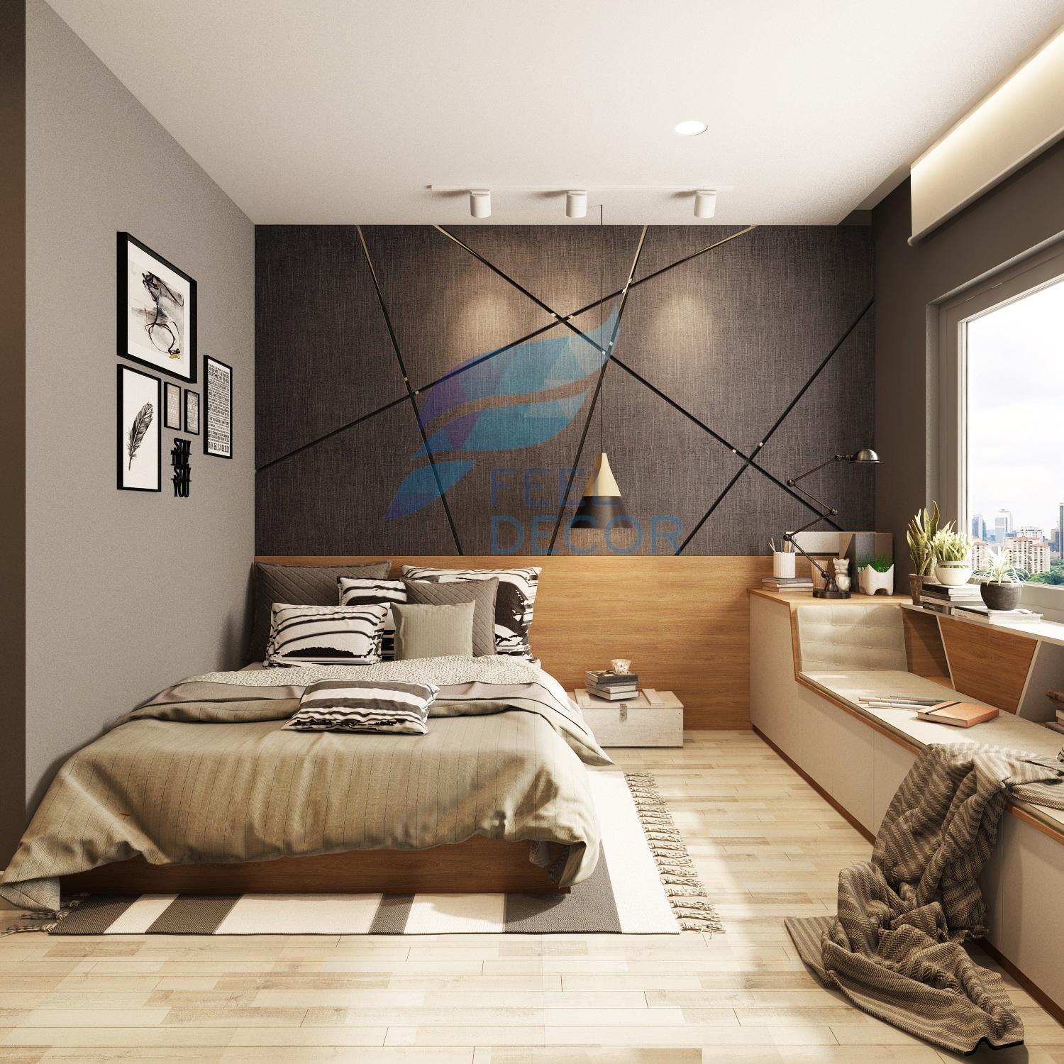 hình ảnh: thiết kế nội thất căn hộ studio 1 phòng ngủ 73m2 tại chung cư The Everrich Infinity