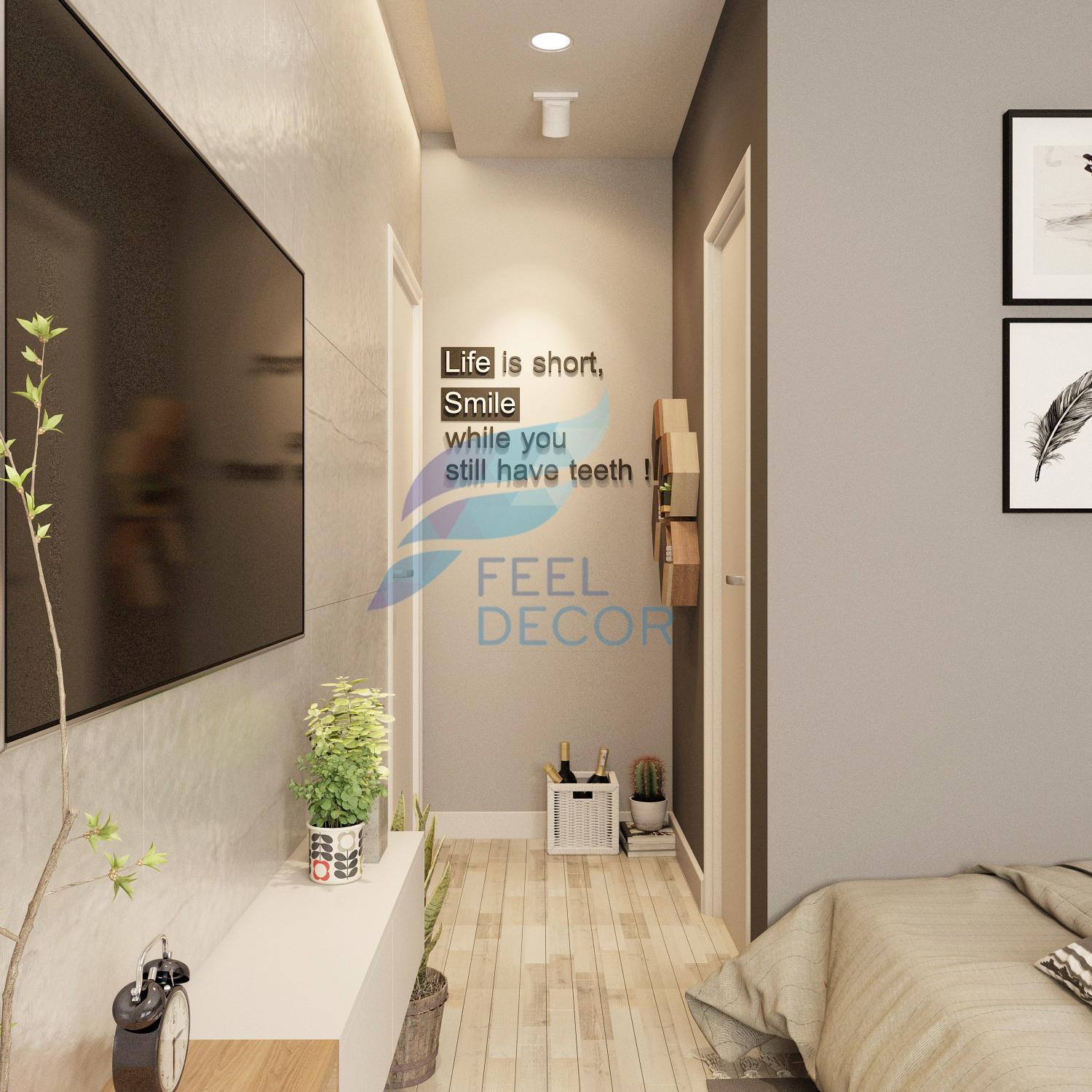 hình ảnh: thiết kế nội thất căn hộ studio 1 phòng ngủ 73m2 tại chung cư The Everrich Infinity