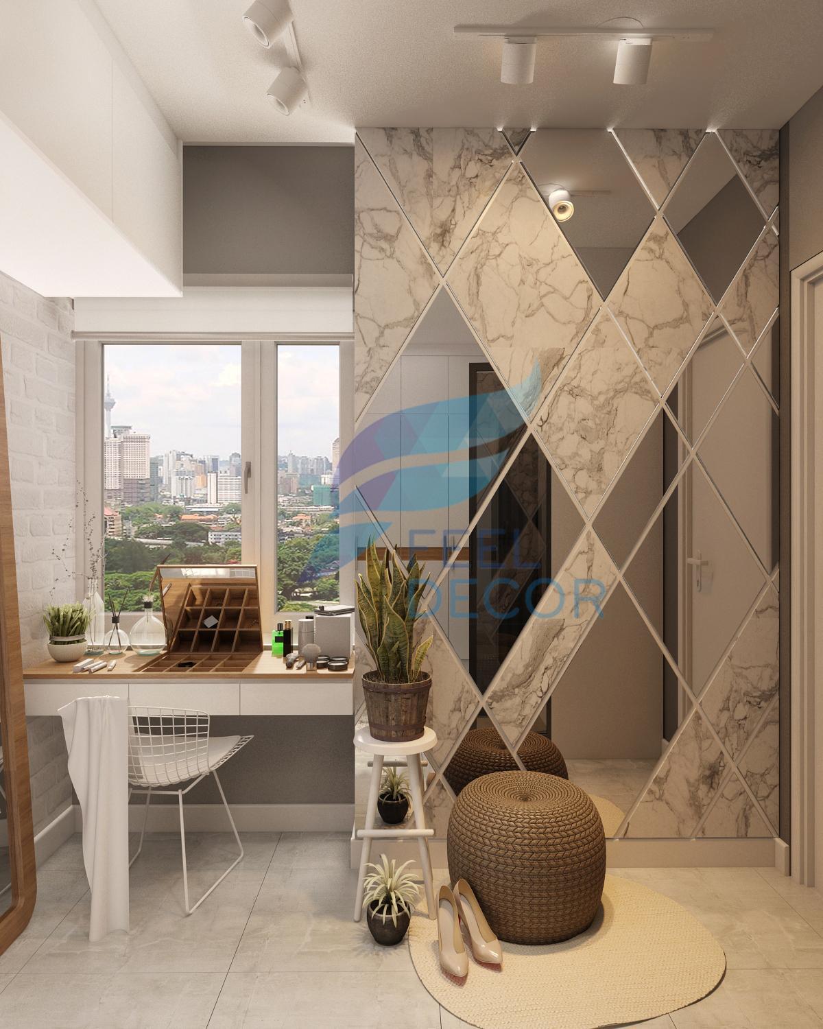 hình ảnh: thiết kế nội thất căn hộ studio 1 phòng ngủ 73m2 tại chung cư The Everrich Infinity