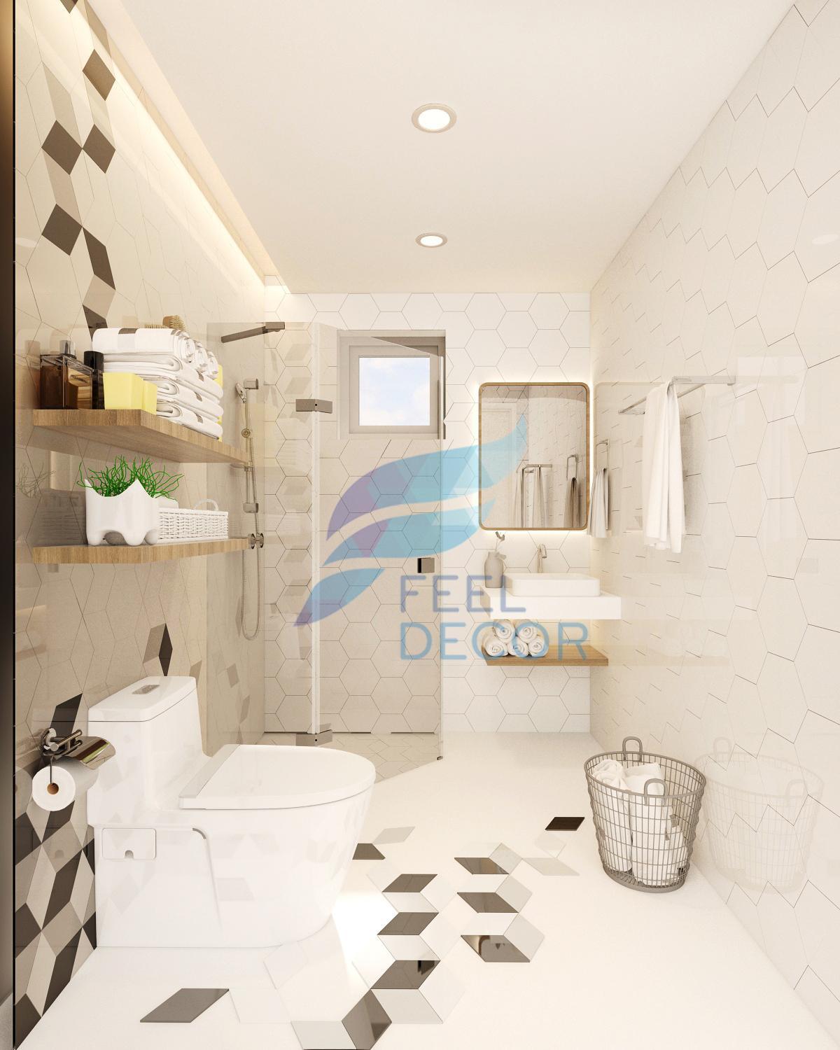hình ảnh: thiết kế nội thất căn hộ studio 1 phòng ngủ 73m2 tại chung cư The Everrich Infinity