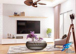 Hình ảnh mẫu thiết kế nội thất căn hộ 2 phòng ngủ 110m2 của chị ở chung cư Sky Garden.