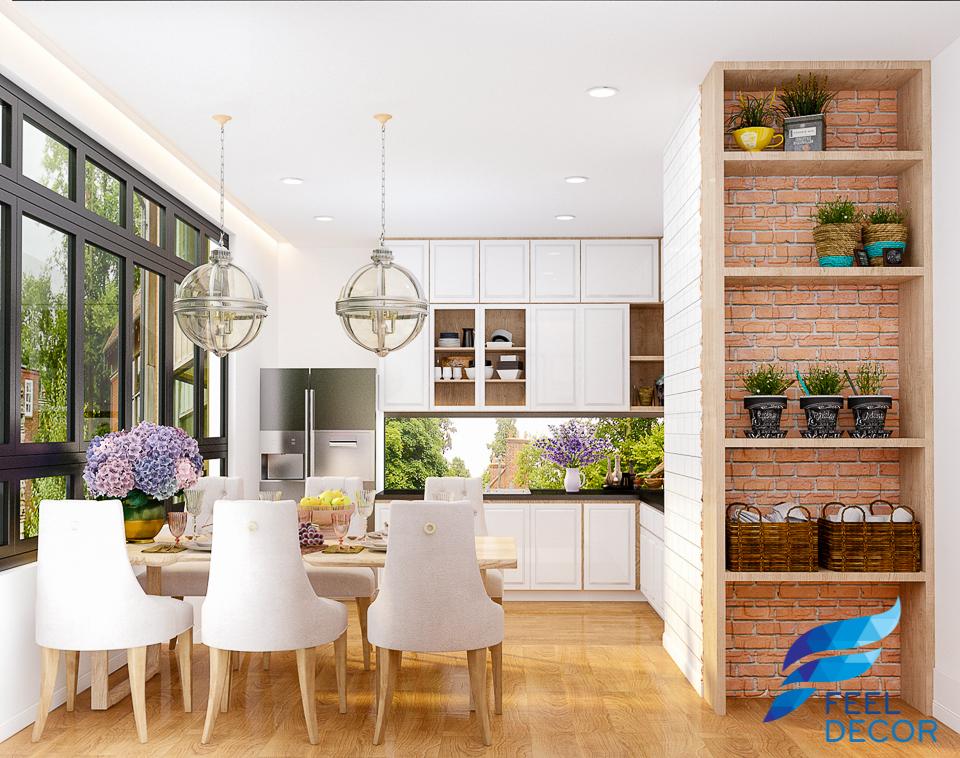 Hình ảnh mẫu thiết kế nội thất căn hộ 2 phòng ngủ 110m2 của chị ở chung cư Sky Garden.