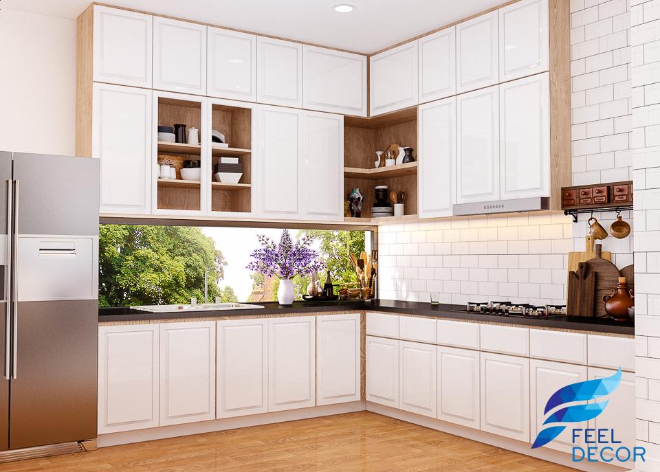 Hình ảnh mẫu thiết kế nội thất căn hộ 2 phòng ngủ 110m2 của chị ở chung cư Sky Garden.