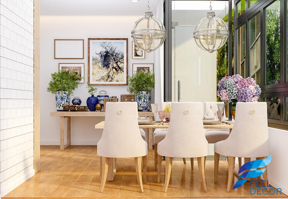 Hình ảnh mẫu thiết kế nội thất căn hộ 2 phòng ngủ 110m2 của chị ở chung cư Sky Garden.