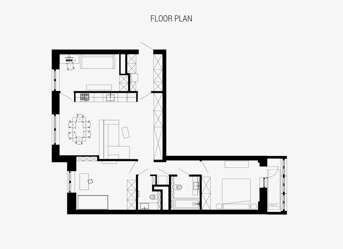thiết kế nội thất căn hộ 92m2