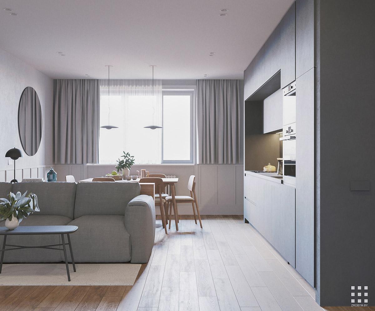 thiết kế nội thất căn hộ 92m2