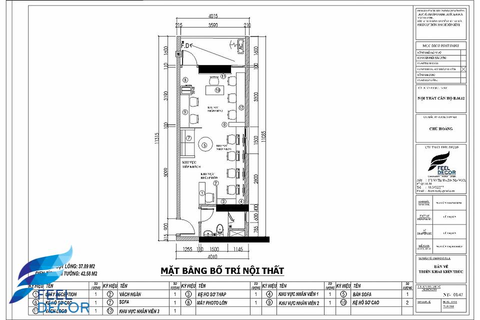 Thiết kế thi công nội thất căn hộ Officetel 38m2
