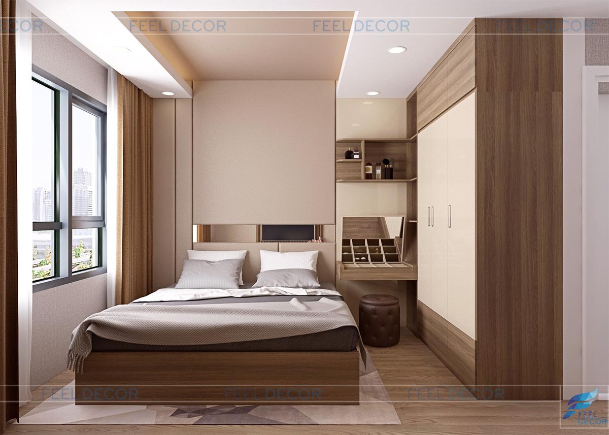 Thiết kế thi công nội thất căn hộ 3 phòng ngủ 81m2 chung cư Orchard Parkview – FD9118