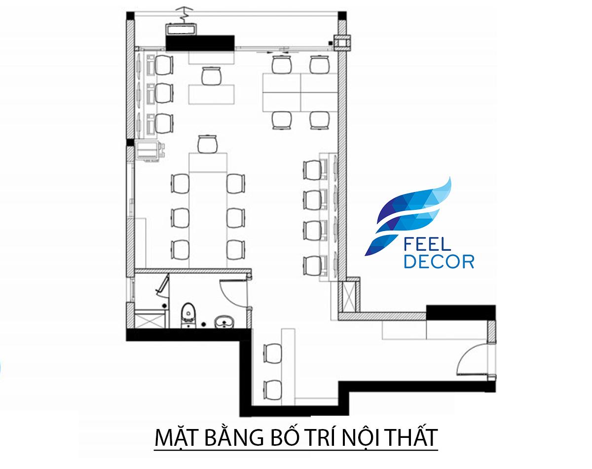 Thiết kế thi công nội thất căn hộ Officetel 40m2 Millennium Masteri Quận 4