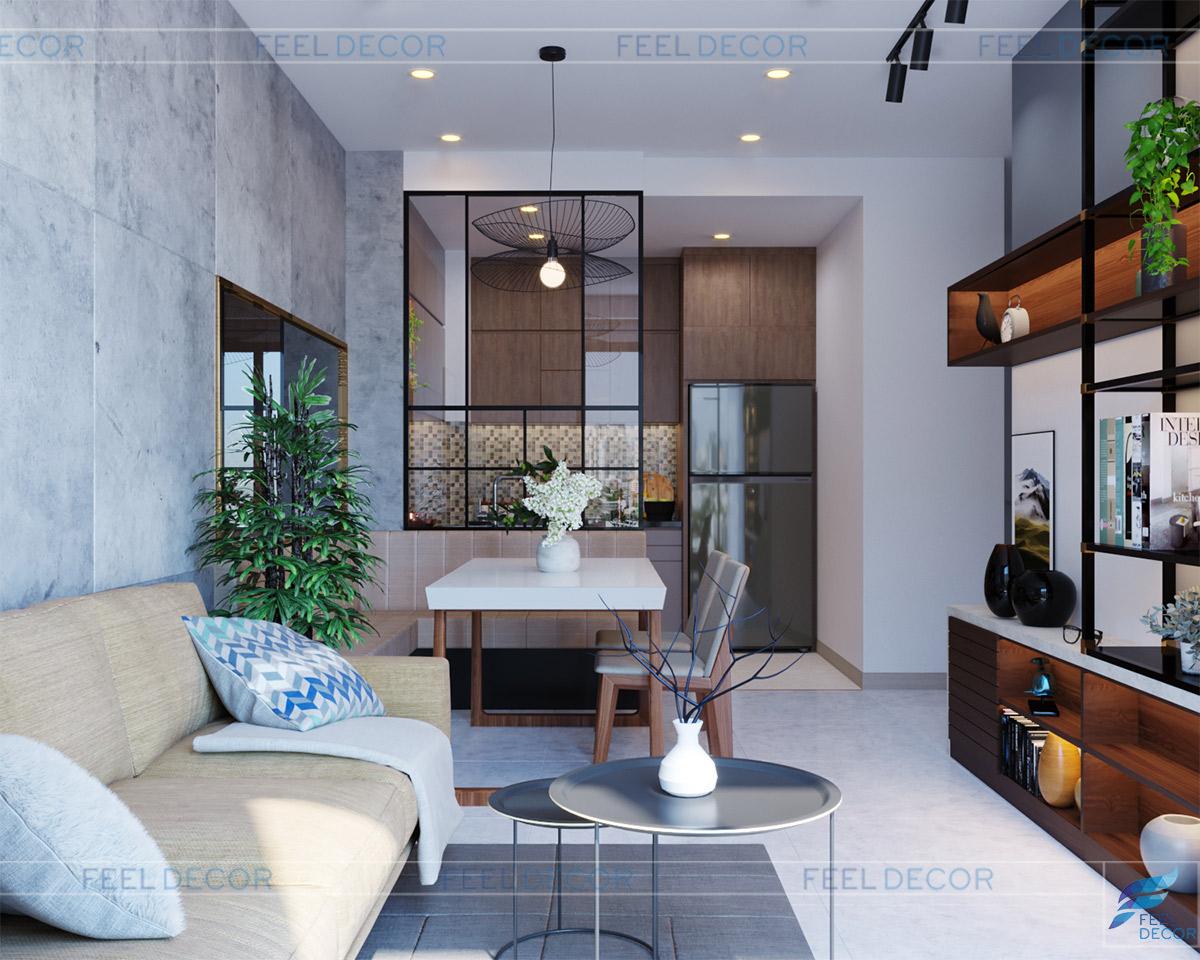 Thiết kế thi công nội thất căn hộ 3 phòng ngủ (103m2) CC Golden Mansion – NovaLand