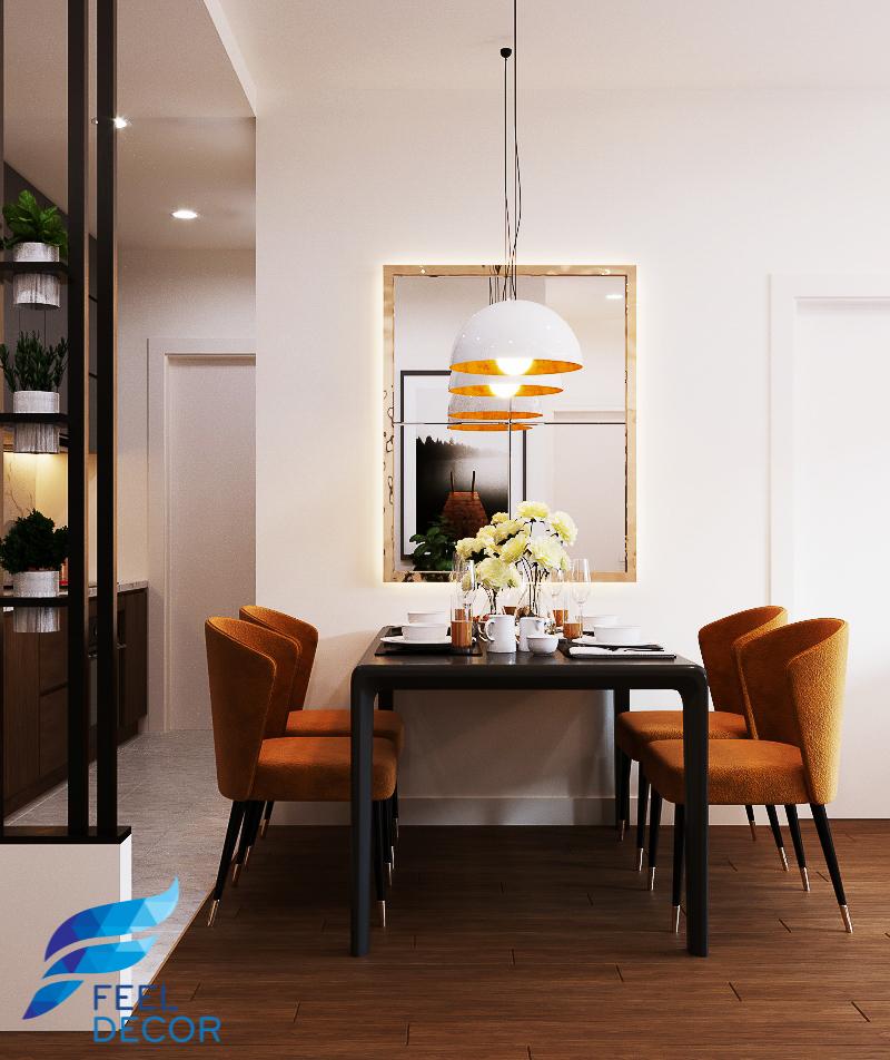 thiết kế thi công nội thất căn hộ 2 phòng ngủ