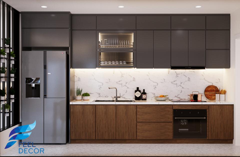 thiết kế thi công nội thất căn hộ 2 phòng ngủ