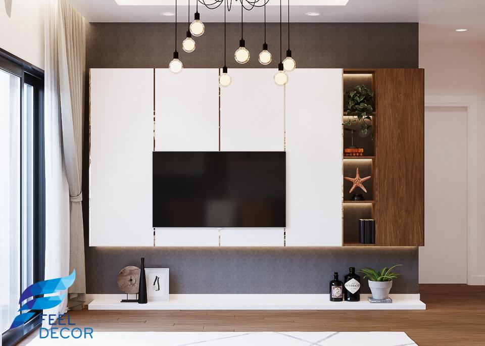 thiết kế thi công nội thất căn hộ 2 phòng ngủ