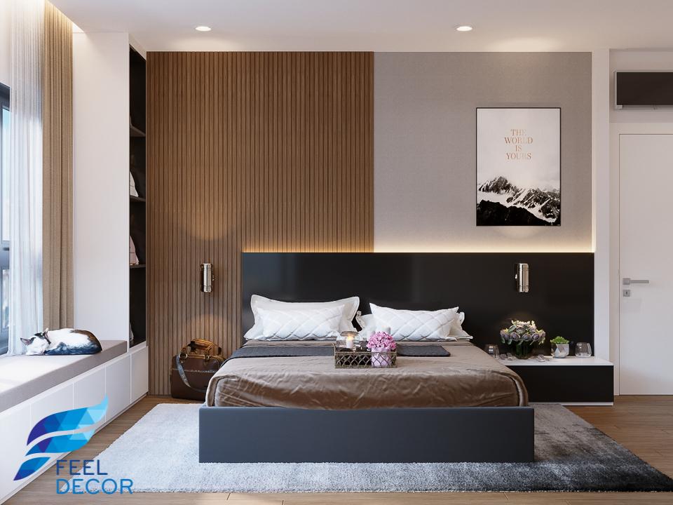 thiết kế thi công nội thất căn hộ 2 phòng ngủ