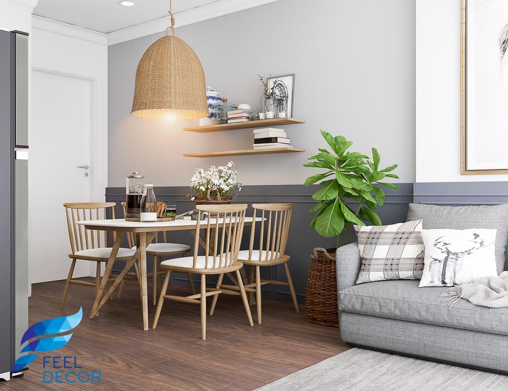 thiết kế thi công nội thất căn hộ 67m2