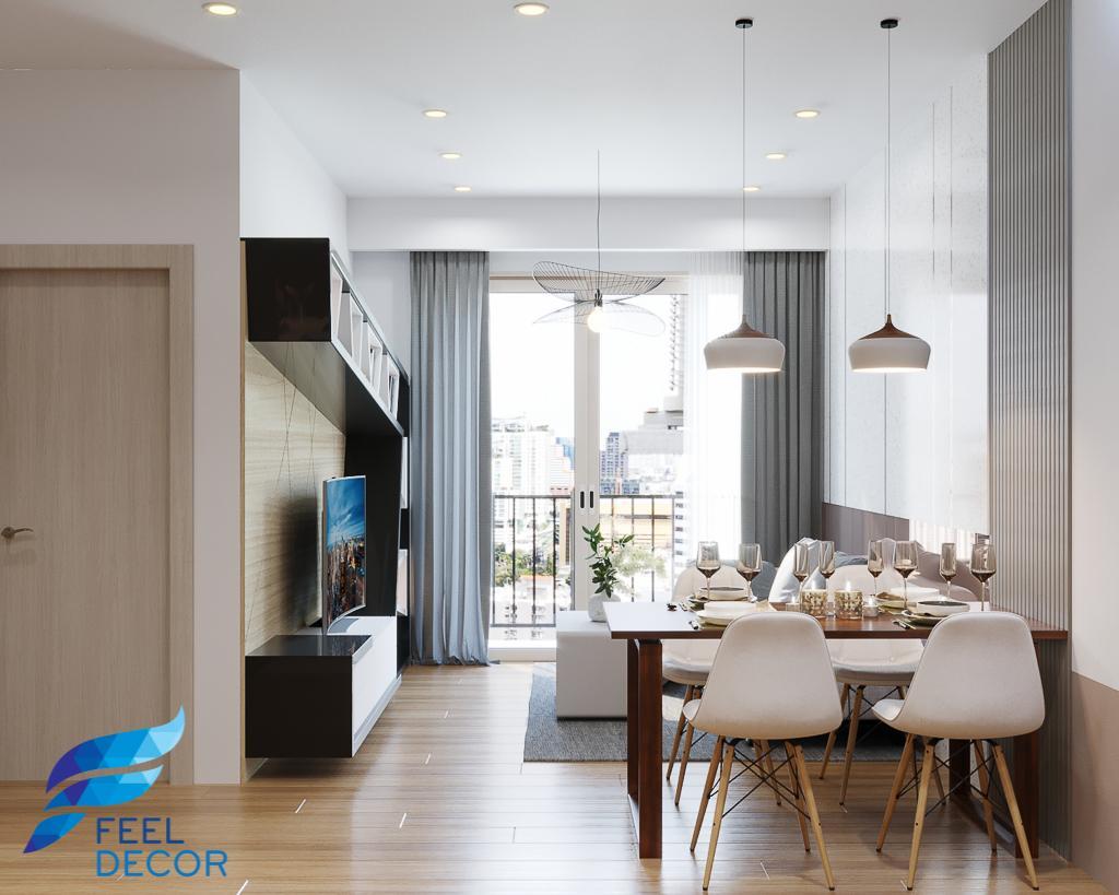 Thiết kế thi công nội thất căn hộ 81m2