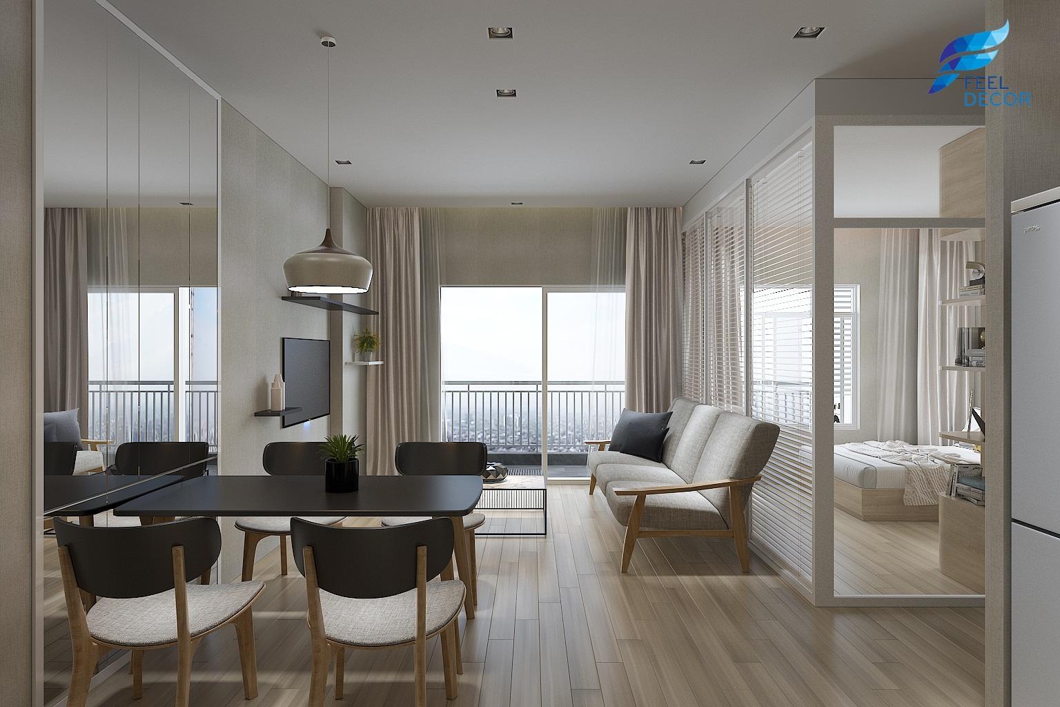 Thiết kế thi công nội thất căn hộ 89m2