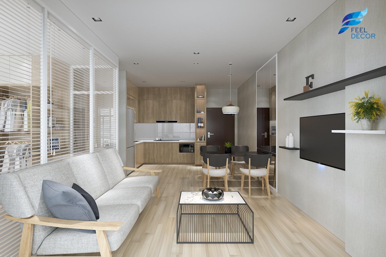 Thiết kế thi công nội thất căn hộ 89m2