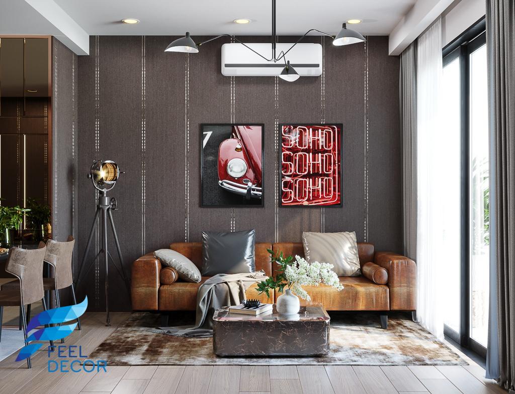 thiết kế thi công nội thất căn hộ 1 phòng ngủ - 46m2