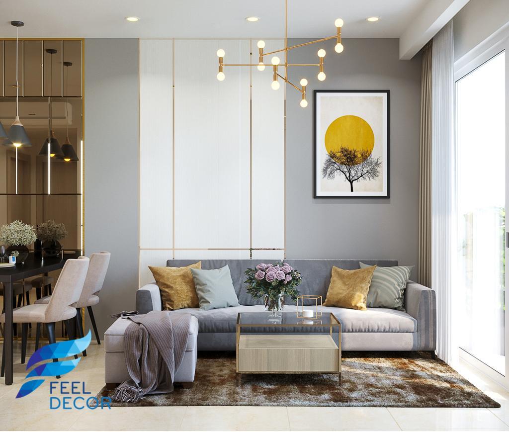 thiết kế hiện đại nội thất căn hộ 2 phòng ngủ (69m2)
