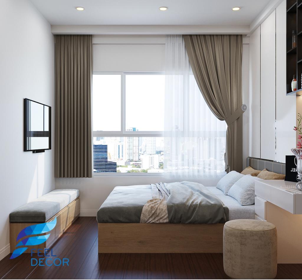thiết kế hiện đại nội thất căn hộ 2 phòng ngủ (69m2)