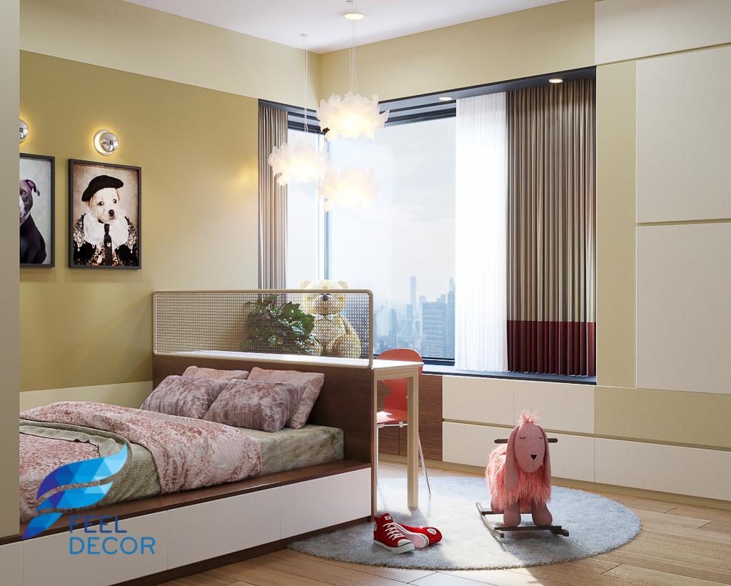 thiết kế thi công nội thất căn hộ 3 phòng ngủ - 106m2