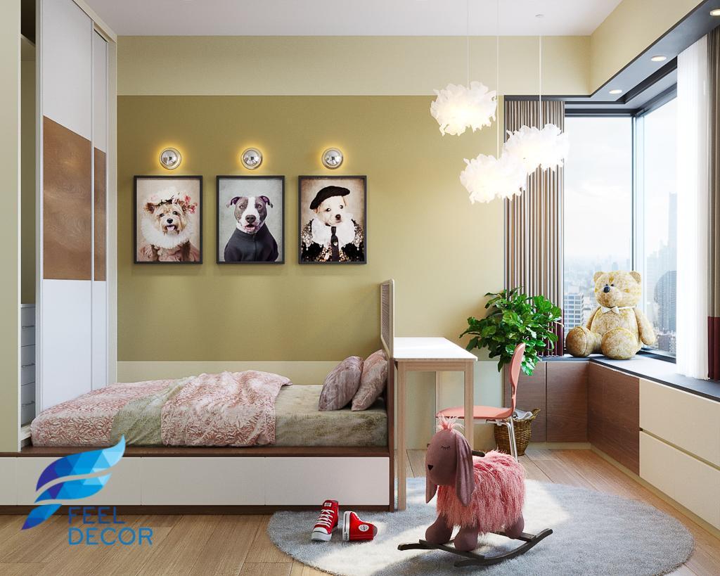 thiết kế thi công nội thất căn hộ 3 phòng ngủ - 106m2