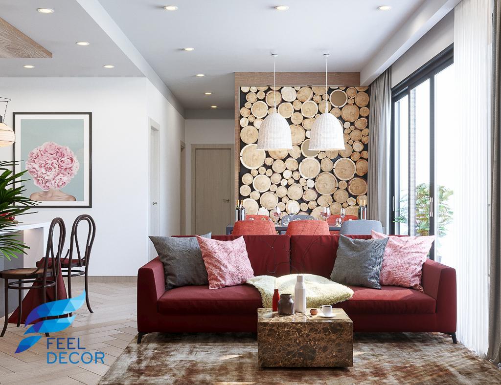 thiết kế thi công nội thất căn hộ 3 phòng ngủ - 106m2