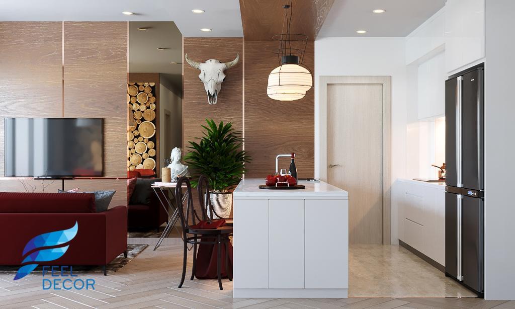 thiết kế thi công nội thất căn hộ 3 phòng ngủ - 106m2