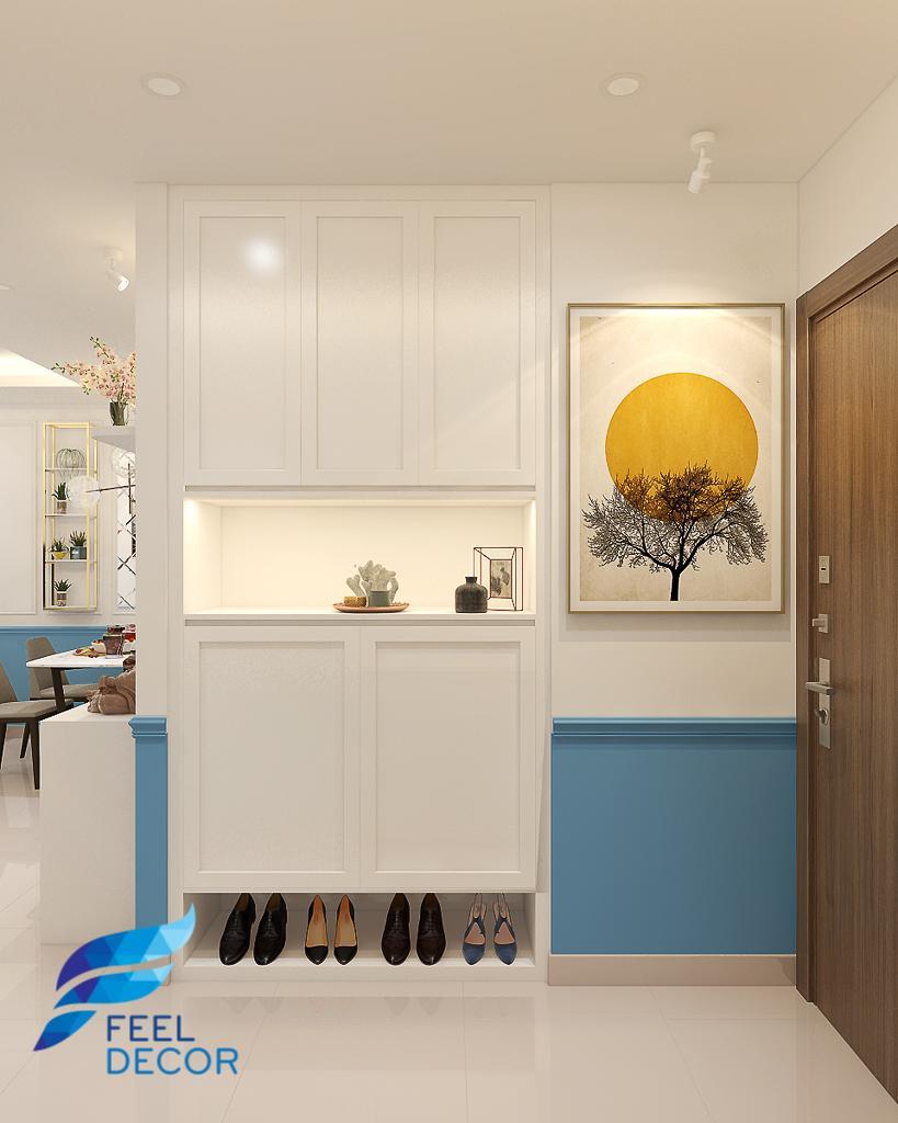 thiết kế thi công nội thất căn hộ 75m2