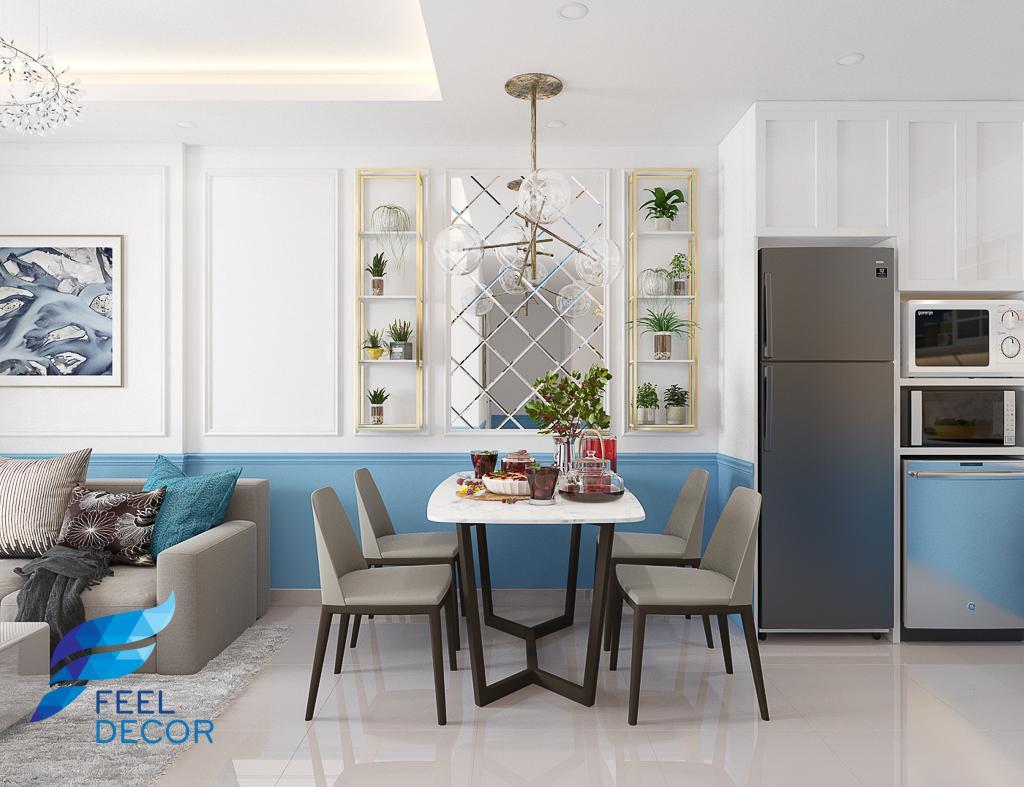 thiết kế thi công nội thất căn hộ 75m2