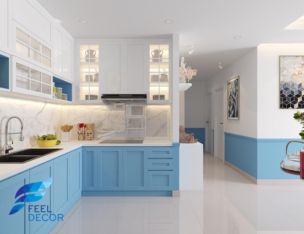 thiết kế thi công nội thất căn hộ 75m2