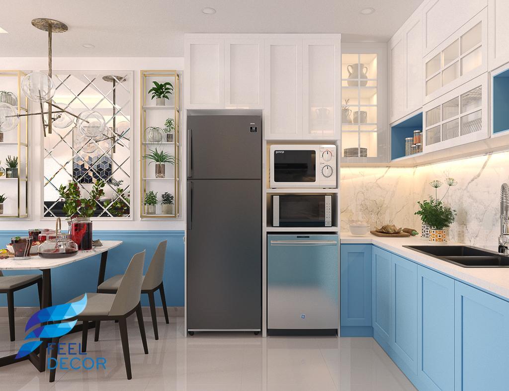 thiết kế thi công nội thất căn hộ 75m2